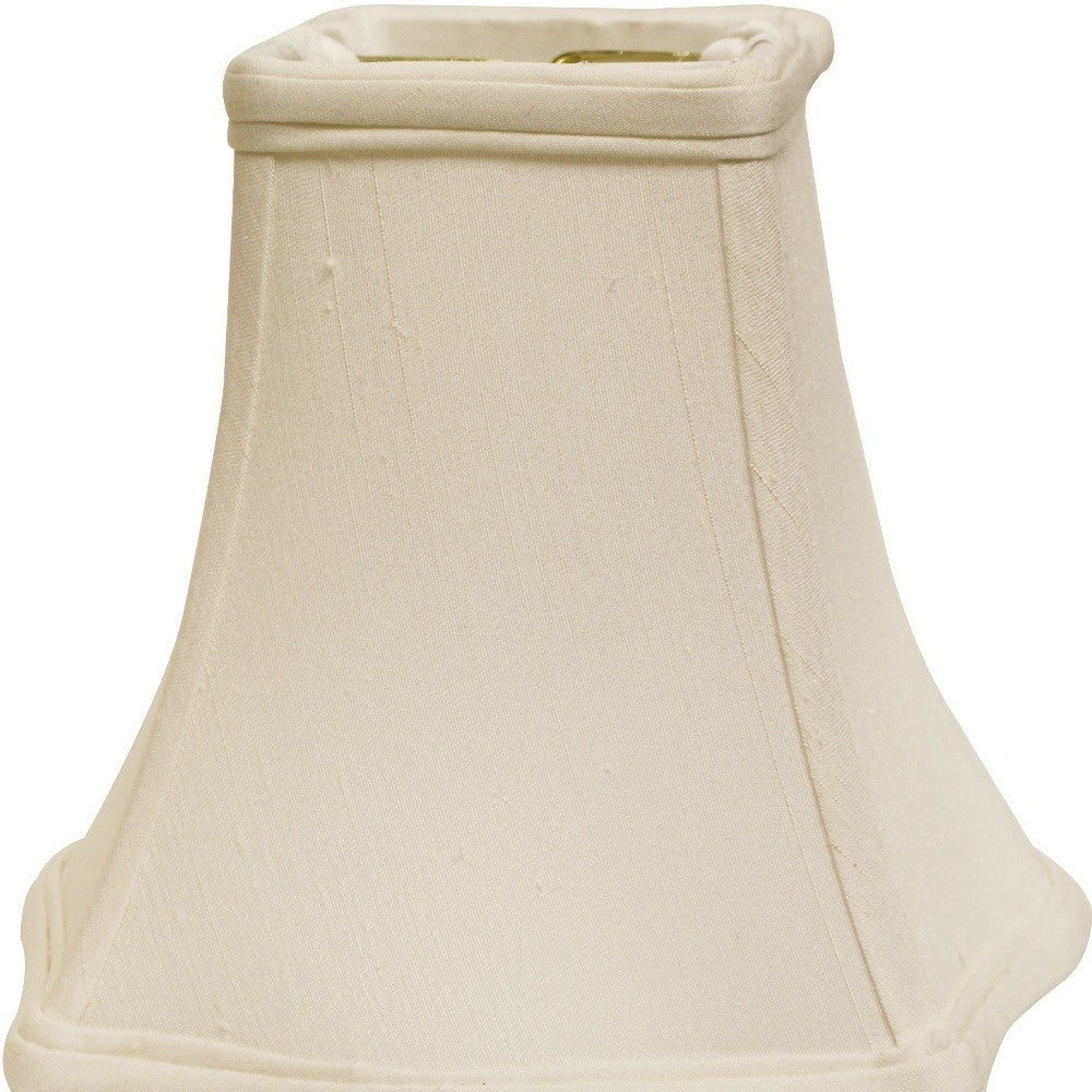 16" White Premium Square Monay Shantung Lampshade