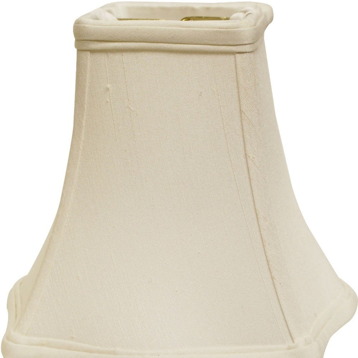 16" White Premium Square Monay Shantung Lampshade