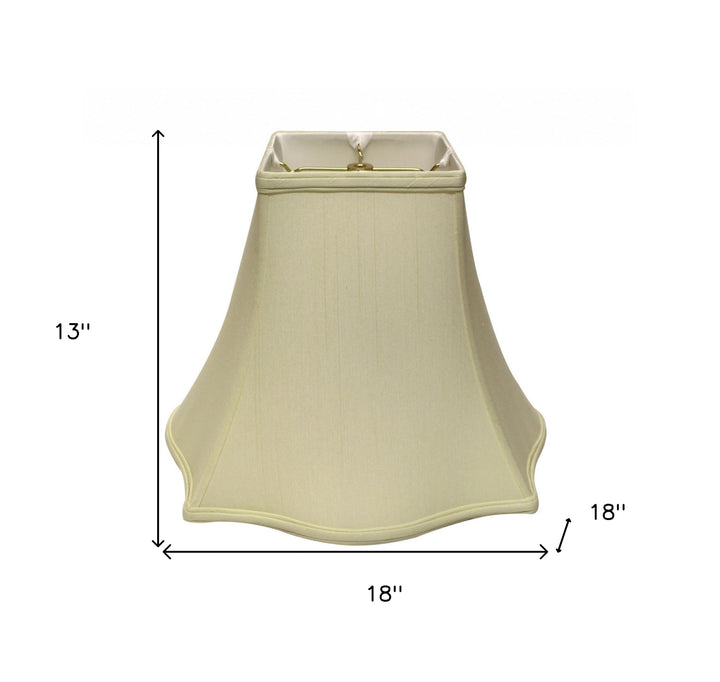 18" Ivory Premium Square Monay Shantung Lampshade