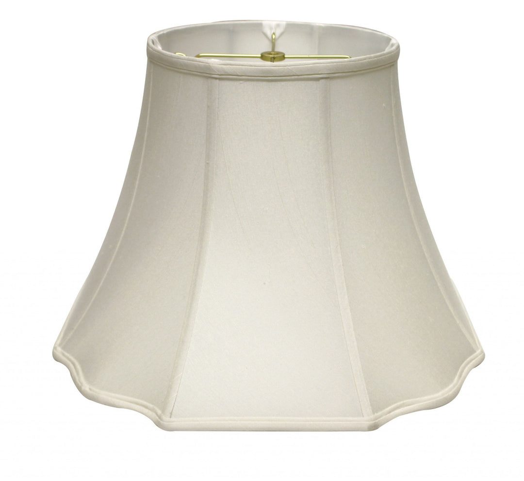 12" White Octagon Monay Shantung Lampshade