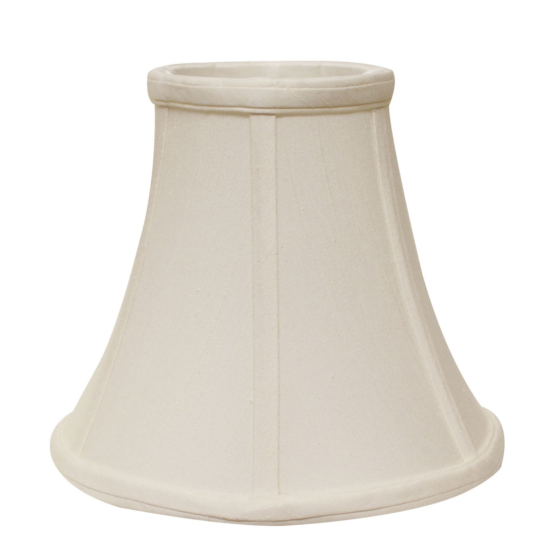 12" White Premium Bell Monay Shantung Lampshade