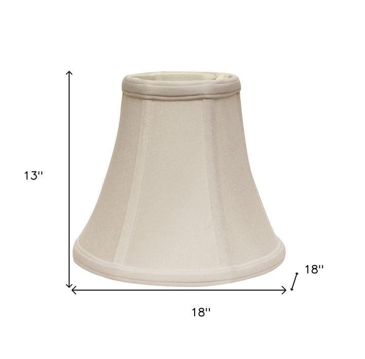 18" Snow Premium Bell No Slub Lampshade