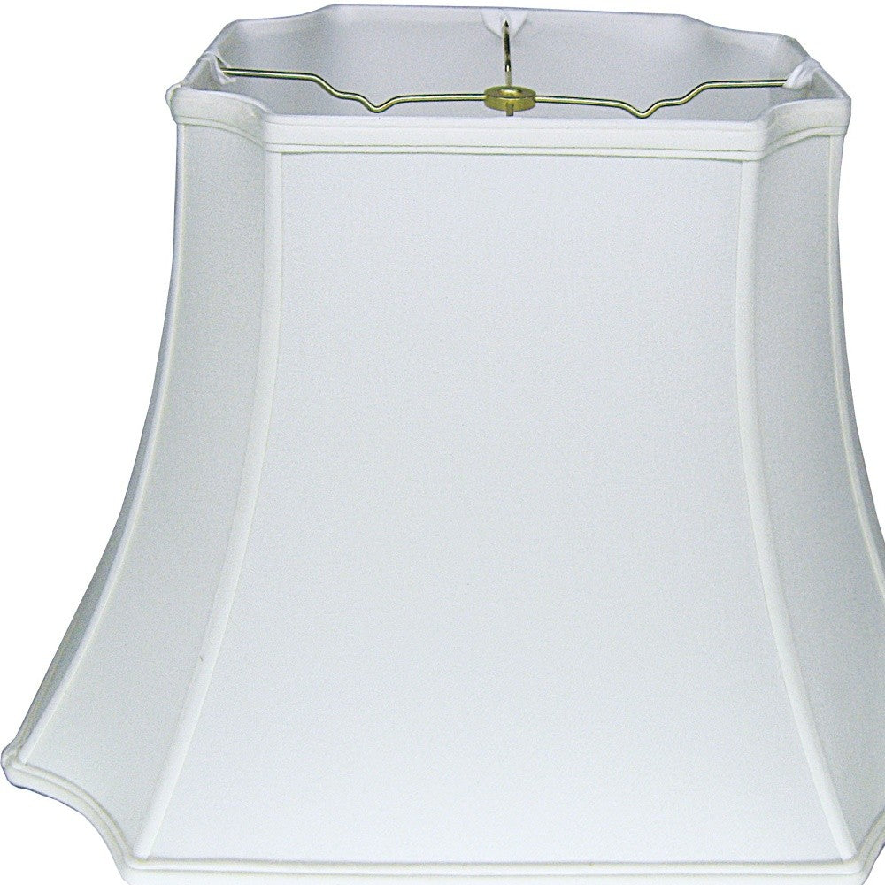 11" Snow Inverted Rectangle Shantung Lampshade