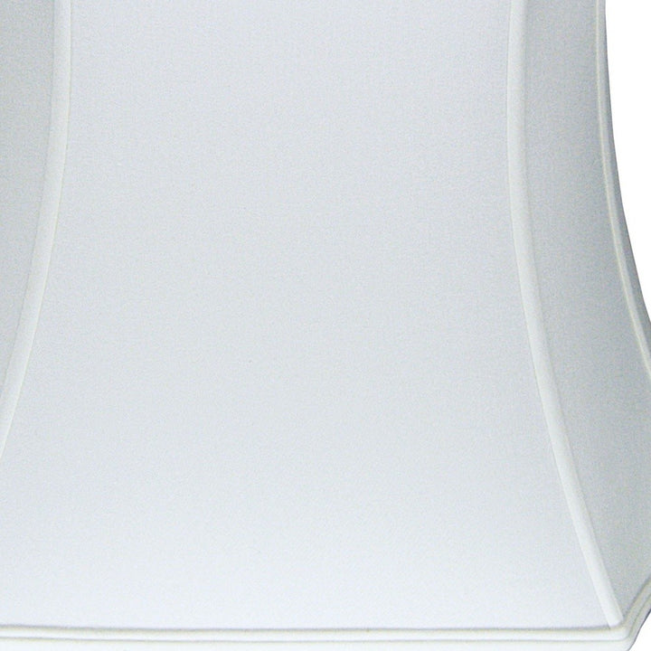 11" Snow Inverted Rectangle Shantung Lampshade