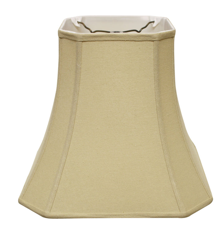 14" Pale Brown Slanted Square Bell Linen Lampshade