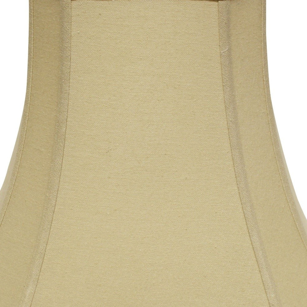 14" Pale Brown Slanted Square Bell Linen Lampshade