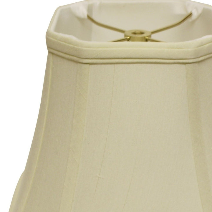 15" Ivory Slanted Square Bell Monay Shantung Lampshade