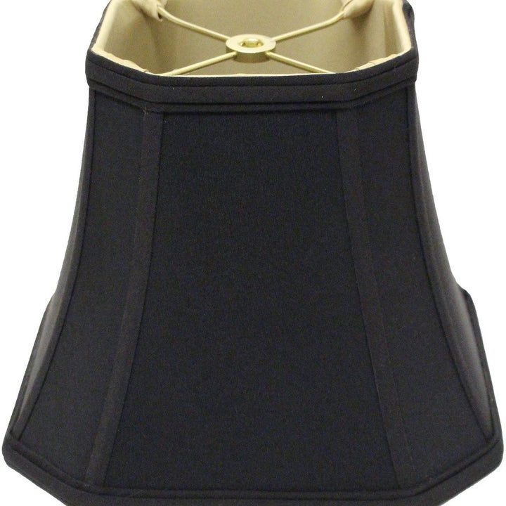 16" Black with Bronze Lining Slanted Square Bell No Slub Lampshade