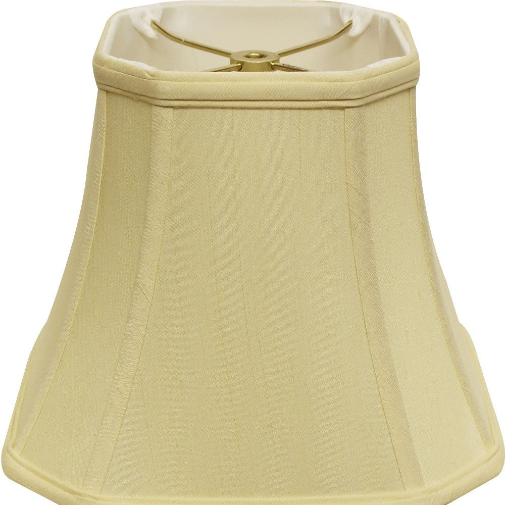 16" Antique White Slanted Square Bell Monay Shantung Lampshade