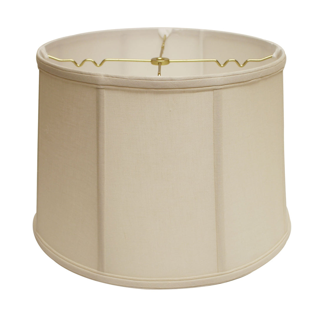 15" Off White Throwback Drum Linen Lampshade