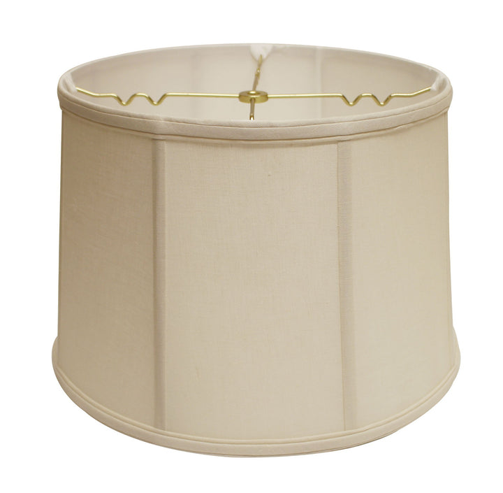 15" Off White Throwback Drum Linen Lampshade