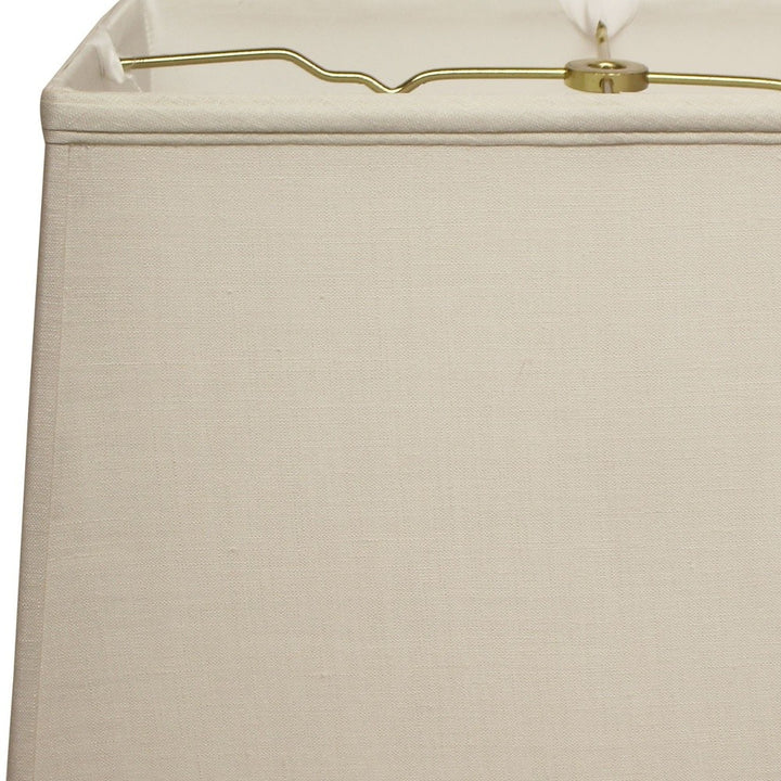 14" Off White Throwback Rectangle Linen Lampshade