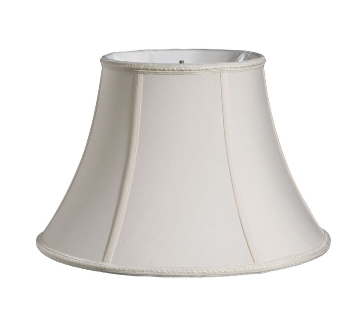 14" Cream Slanted Bell Shantung Lampshade