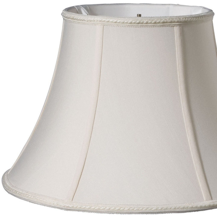 18" Cream Slanted Bell Shantung Lampshade