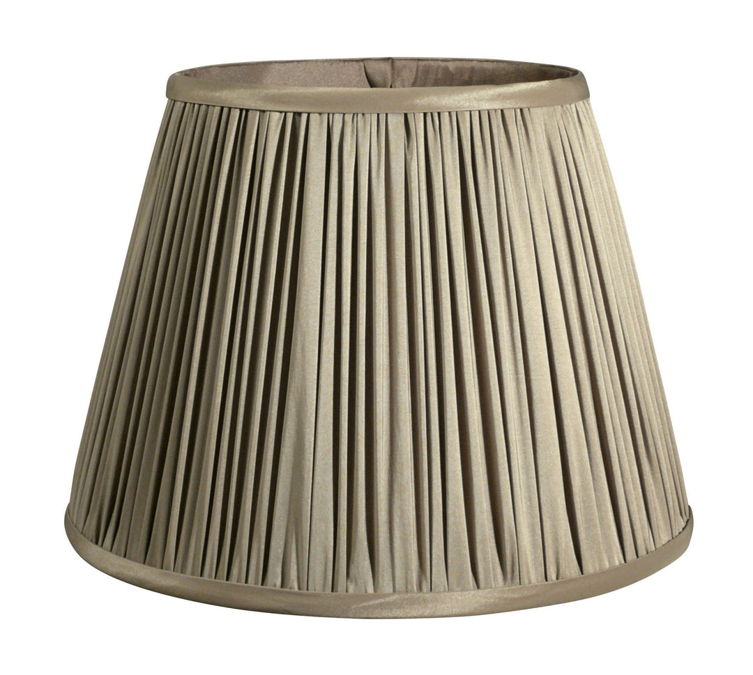 19" Ash Slanted Pleated Tafetta Lampshade