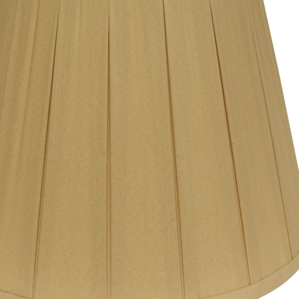 18" Primrose Slanted Crimped Box Shantung Lampshade