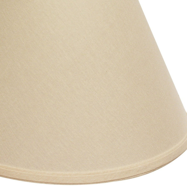 13" Parchment Biege Deep Cone Linen Lampshade