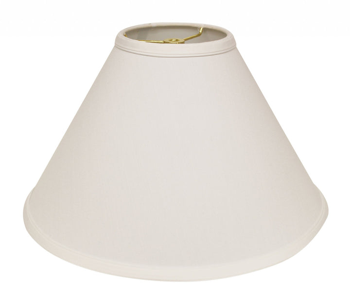 13" White Deep Cone No Slub Lampshade