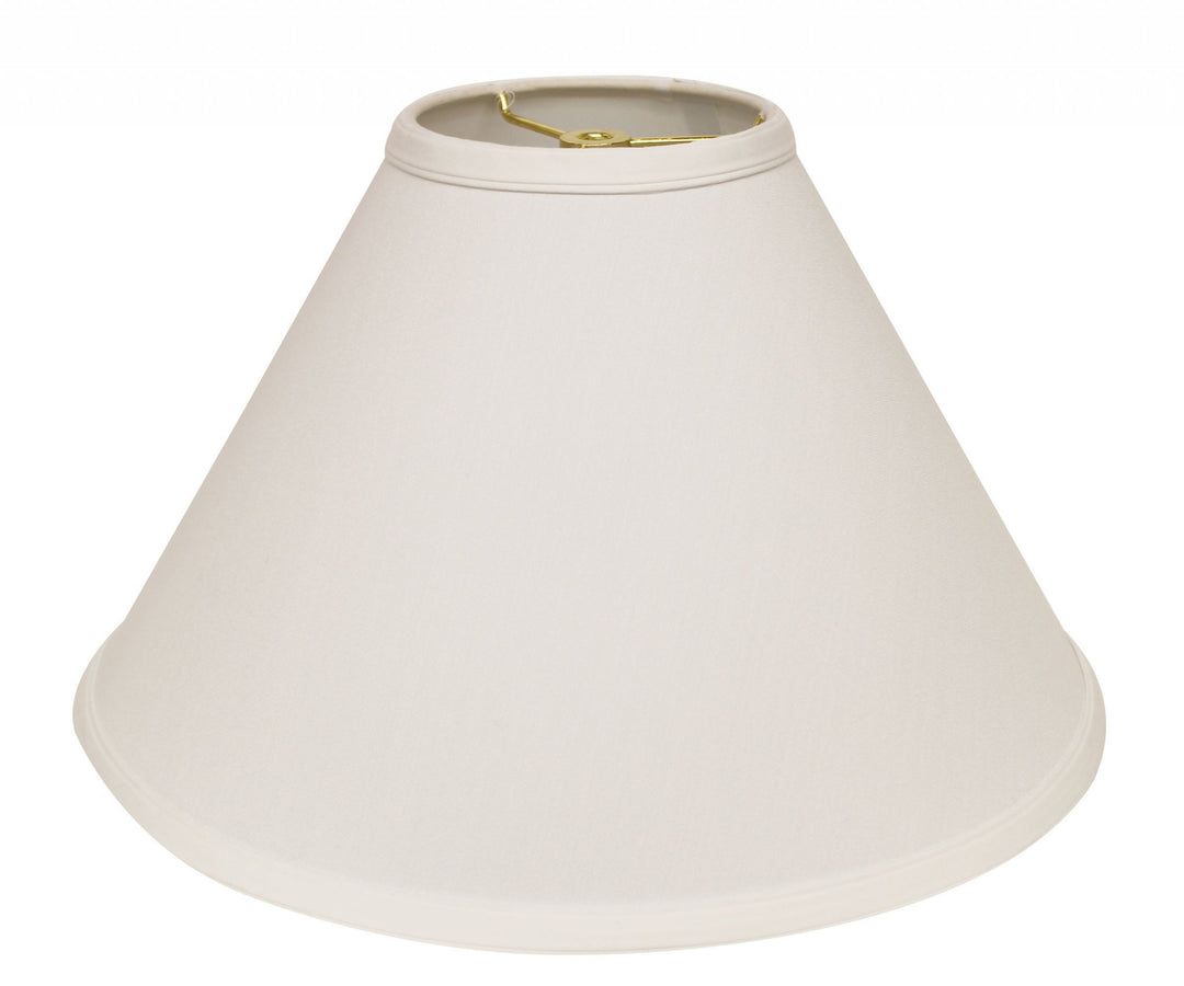 13" White Deep Cone No Slub Lampshade