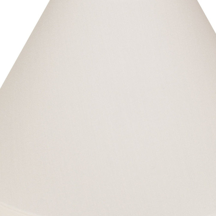 13" White Deep Cone No Slub Lampshade