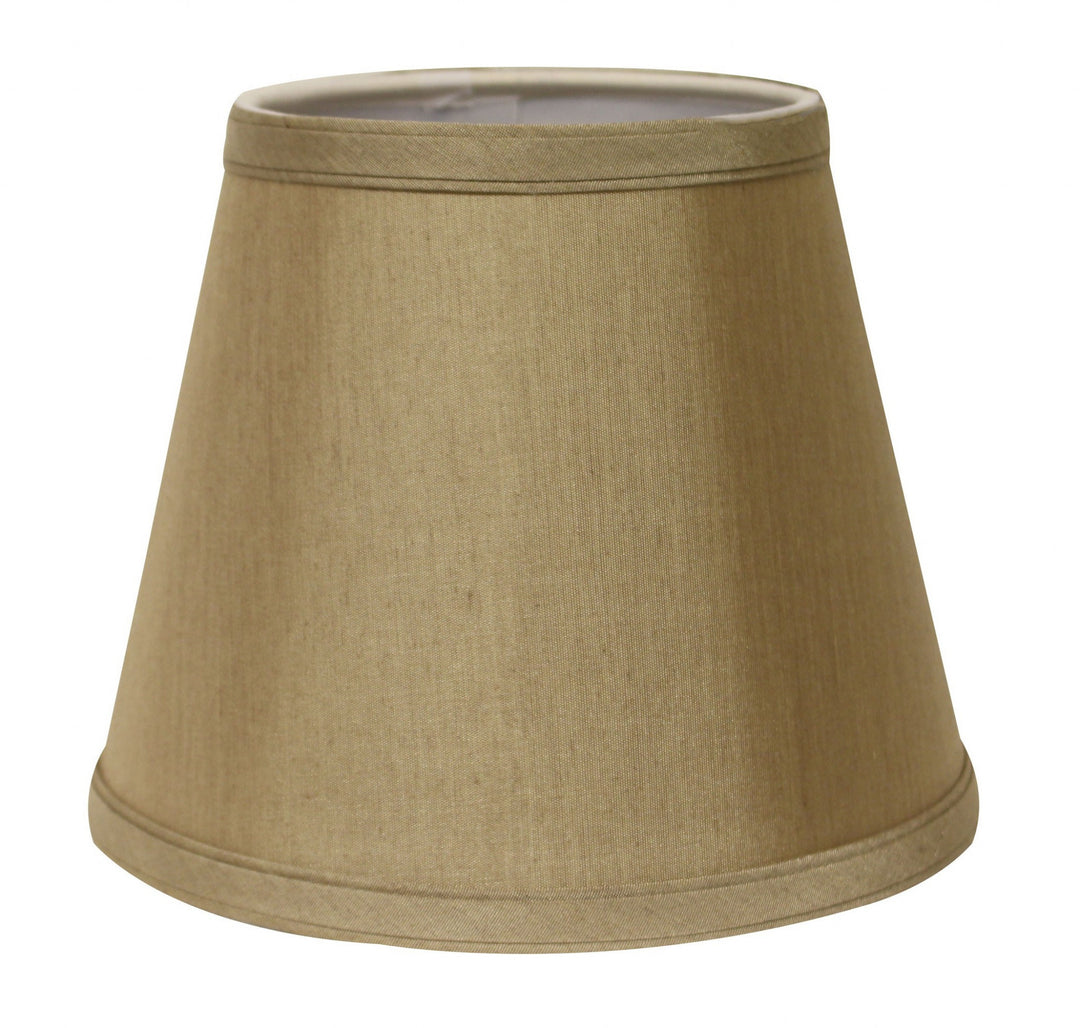 12" Pale Brown Empire Hardback Slanted No Slub Lampshade