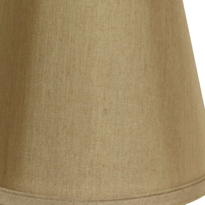 12" Pale Brown Empire Hardback Slanted No Slub Lampshade