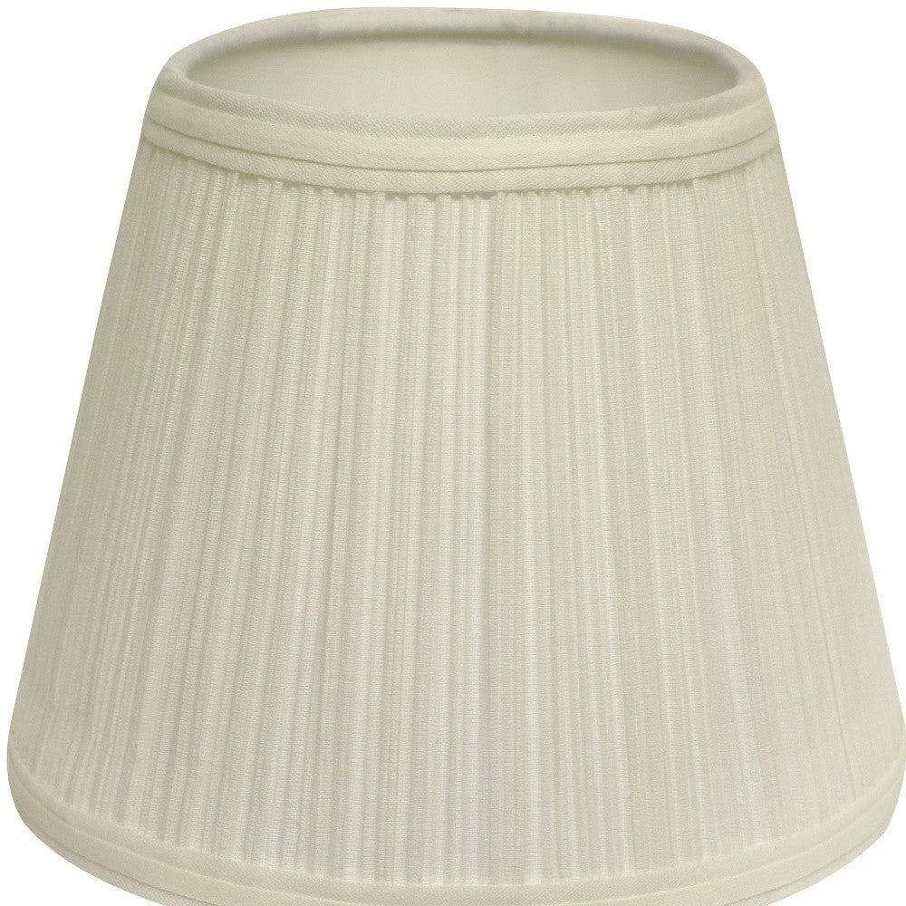 12" White Empire Hardback Slanted Broadcloth Lampshade UF