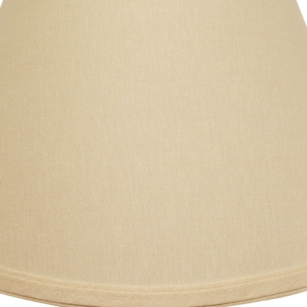 19" Parchment Biege Empire Slanted Linen Lampshade