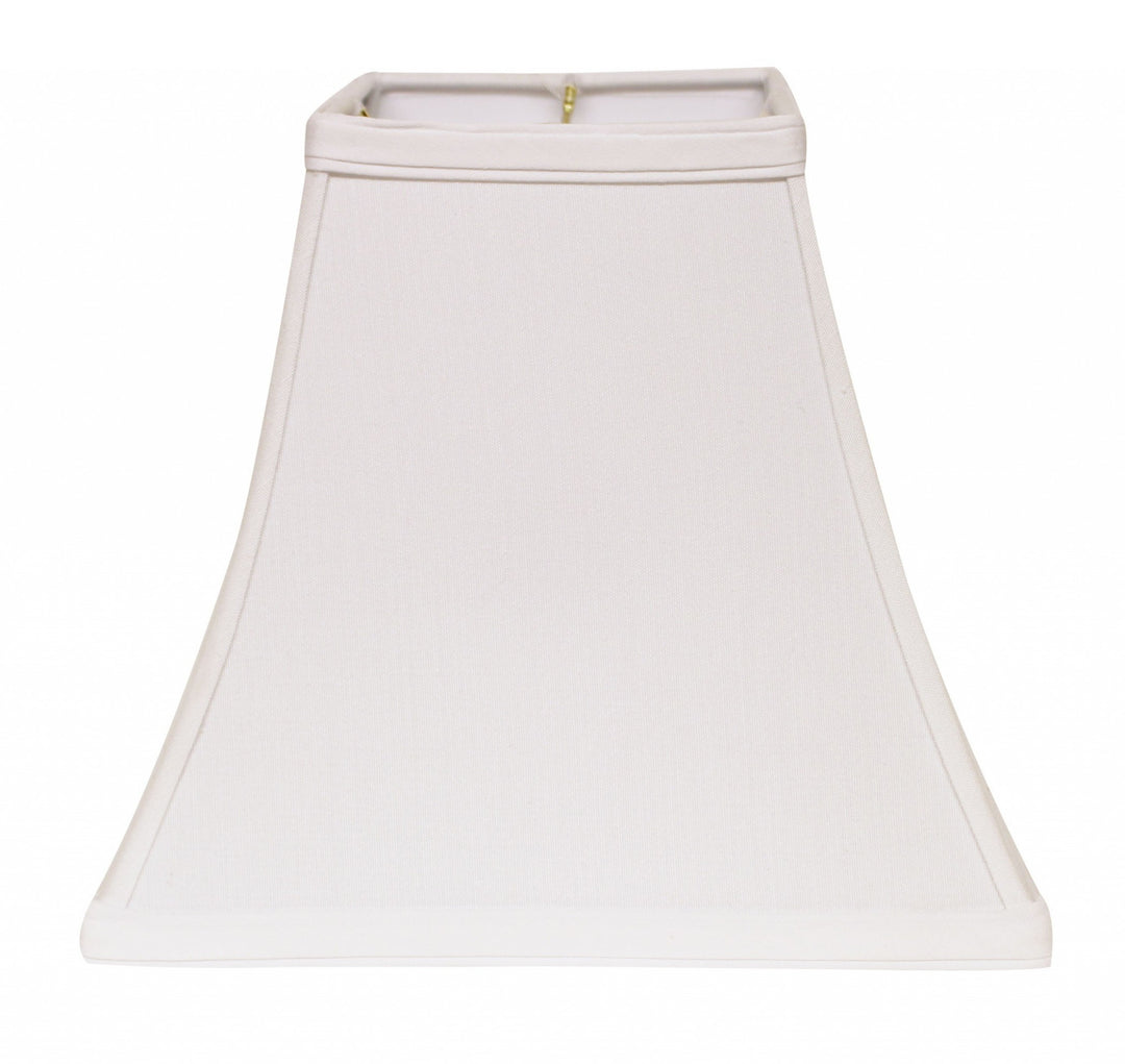 10" White Square Bell No Slub Lampshade