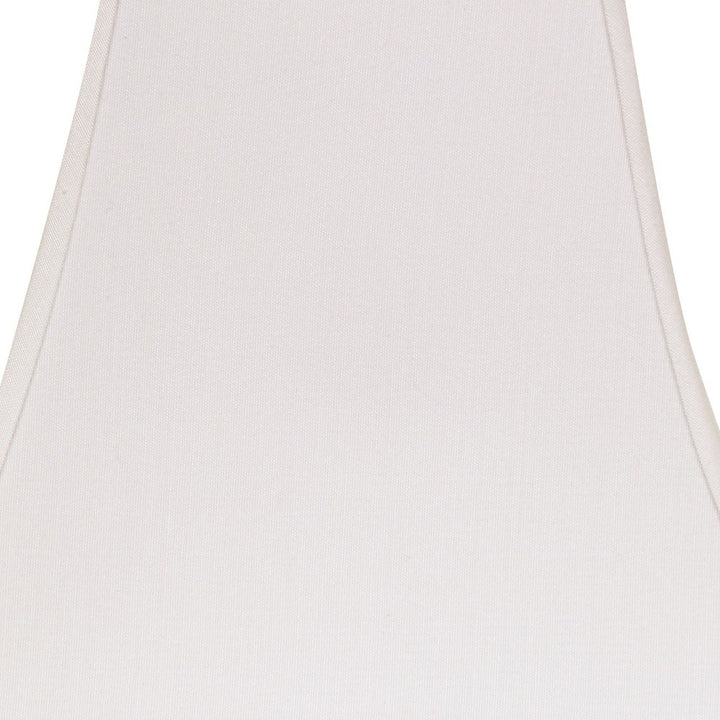 12" White Squre Bell No Slub Lampshade