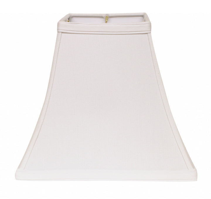 12" White Squre Bell No Slub Lampshade