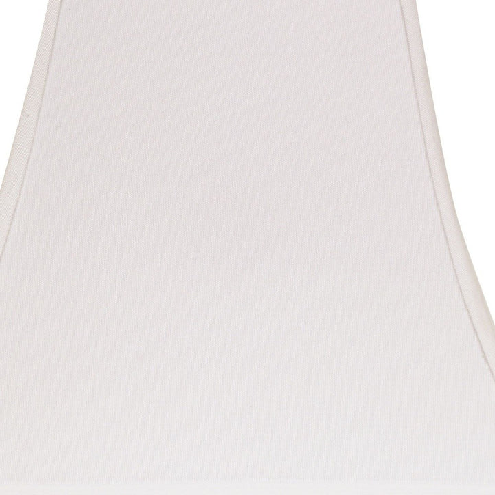 12" White Squre Bell No Slub Lampshade