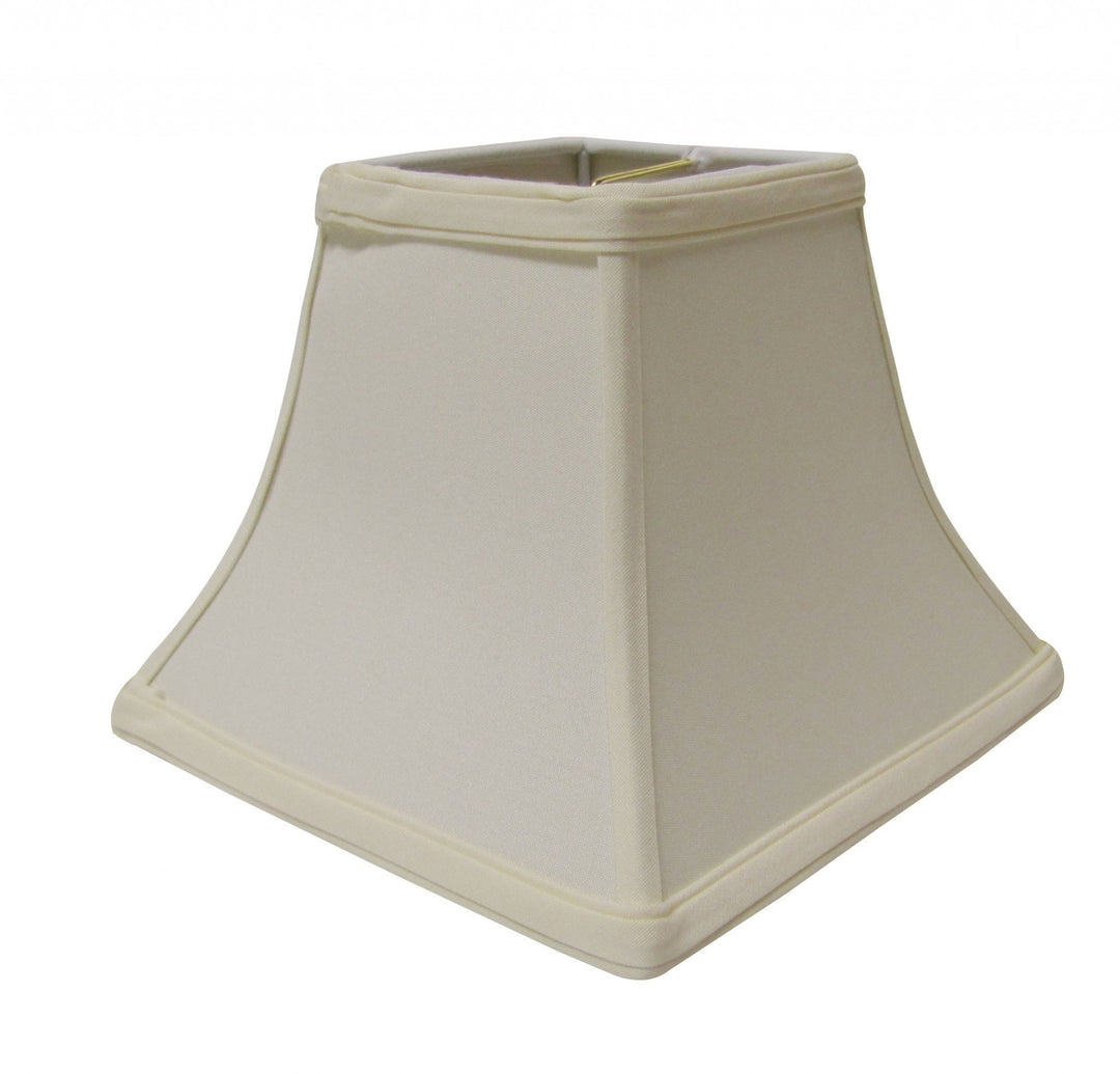 14" Ivory Square Bell No Slub Lampshade