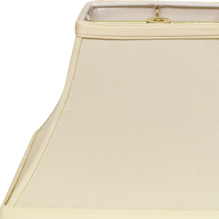 14" Ivory Rectangle Bell No Slub Lampshade