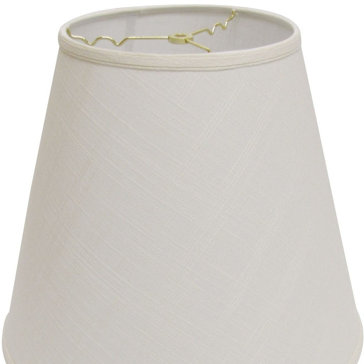 16" Off White Deep Empire Linen Lampshade