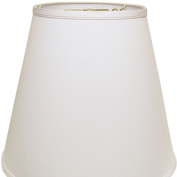 16" White Deep Empire No Slub Lampshade