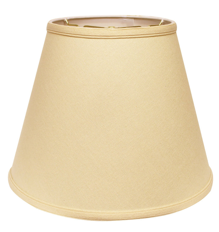 14" Parchment Biege Empire Deep Slanted Linen Lampshade