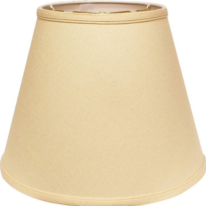 14" Parchment Biege Empire Deep Slanted Linen Lampshade