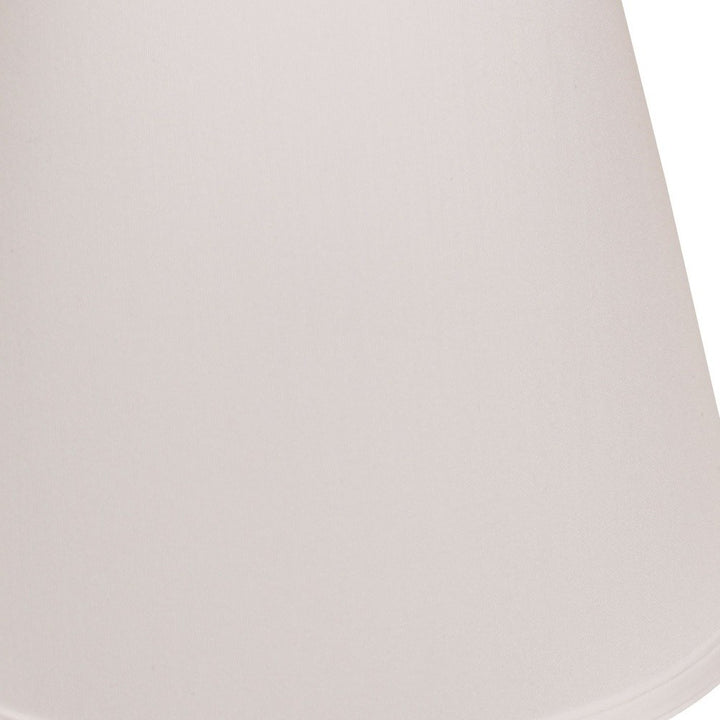 14" White Empire Deep Slanted No Slub Lampshade