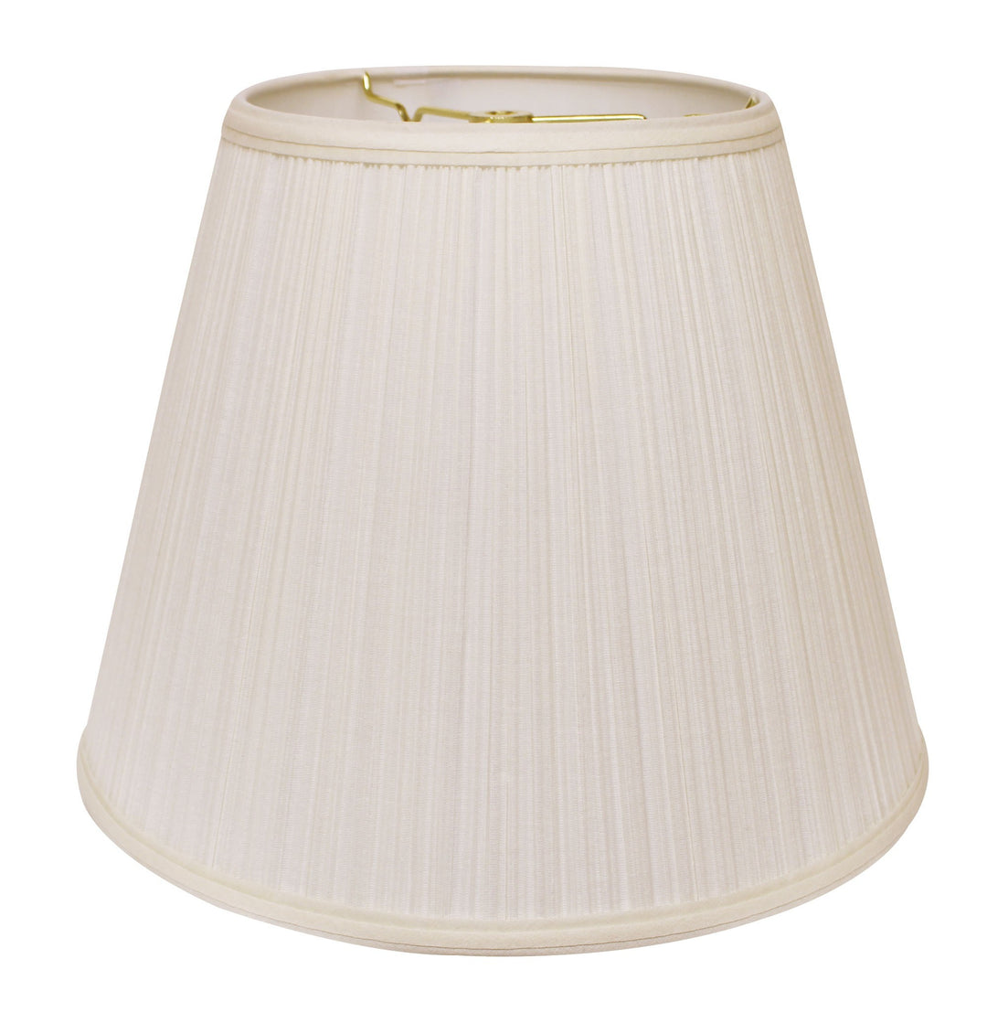 18" White Empire Deep Slanted Broadcloth Lampshade