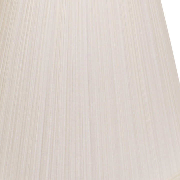 18" White Empire Deep Slanted Broadcloth Lampshade