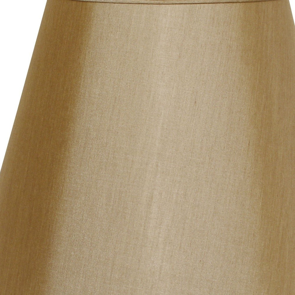 18" Pale Brown Empire Deep Slanted No Slub Lampshade