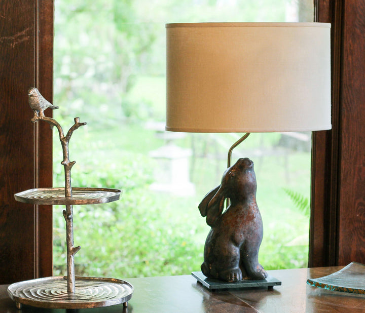 16" Dark Wheat Throwback Oval Linen Lampshade