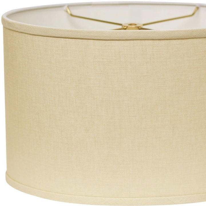 16" Dark Wheat Throwback Oval Linen Lampshade