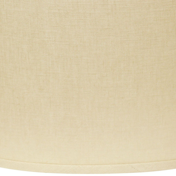 18" Parchment Biege Throwback Oval Linen Lampshade