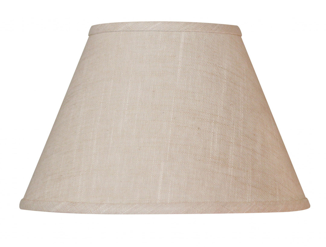 12" Light Wheat Premium Empire Slanted Linen Lampshade