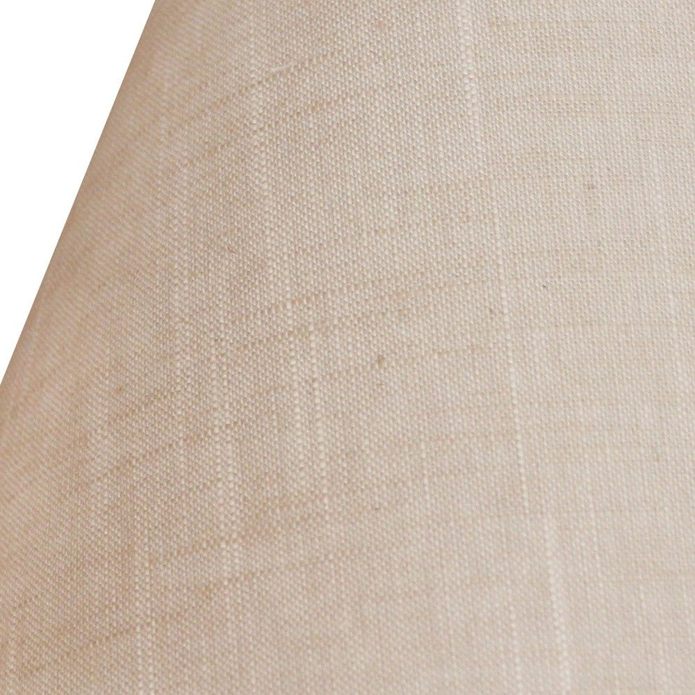 12" Light Wheat Premium Empire Slanted Linen Lampshade