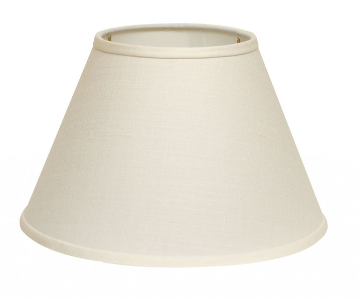 12" Dark Wheat Premium Empire Slanted Linen Lampshade