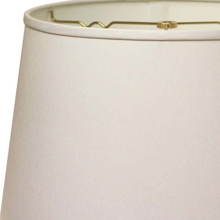 16" White Rounded Empire Slanted No Slub Lampshade