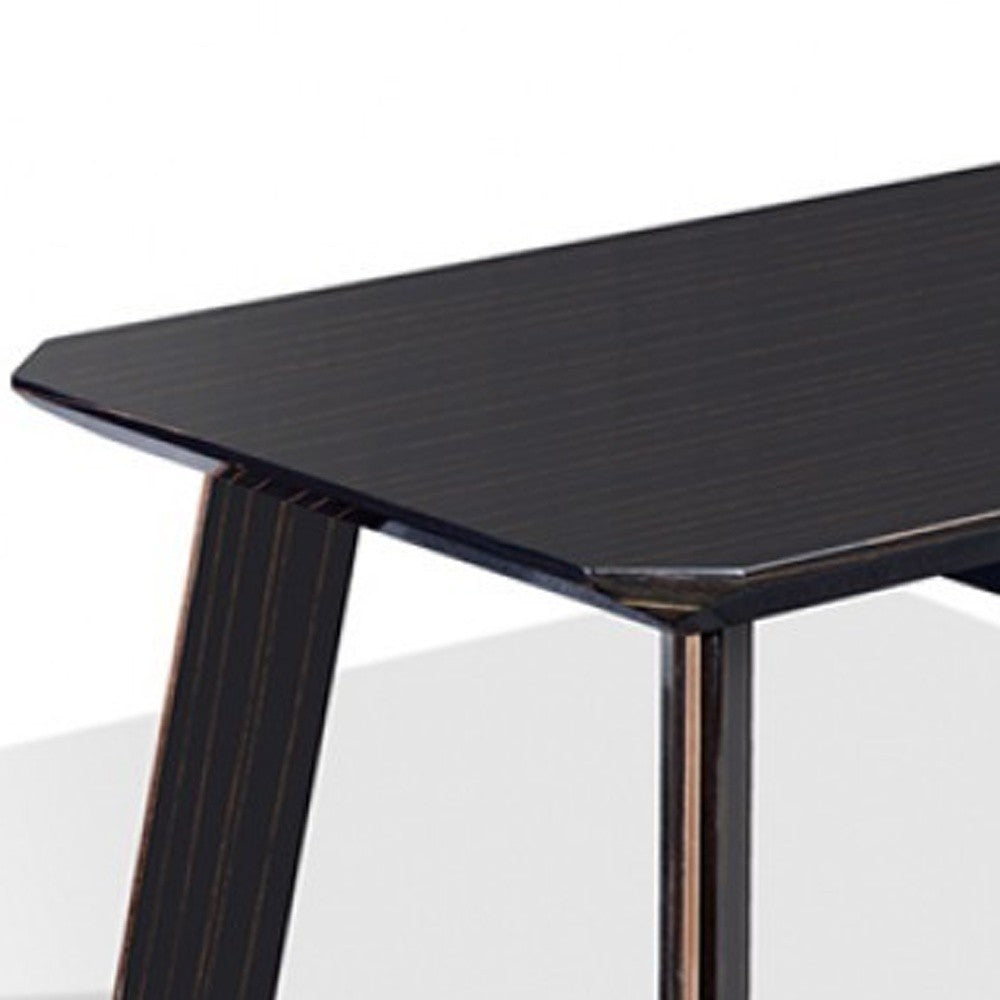 Modern Black and Rose Gold Coffee Table